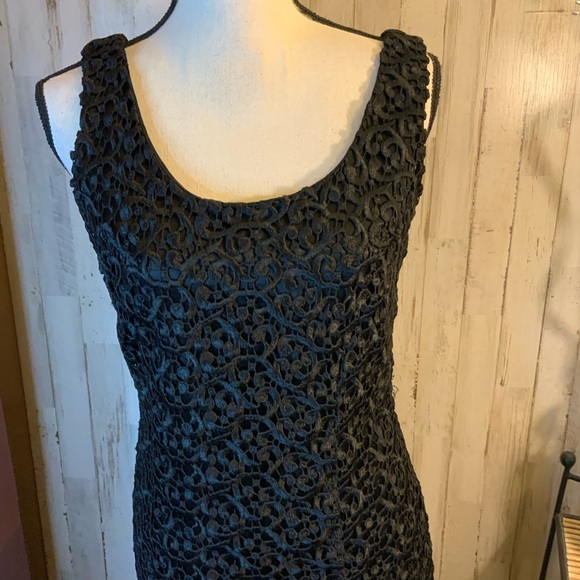 San Andre lil black lace dress. Lovely size 6 - Picture 2 of 6